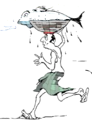 A runner from Paul's Colaba to Bandra artwork, standing in for a 5 foot 9 adult