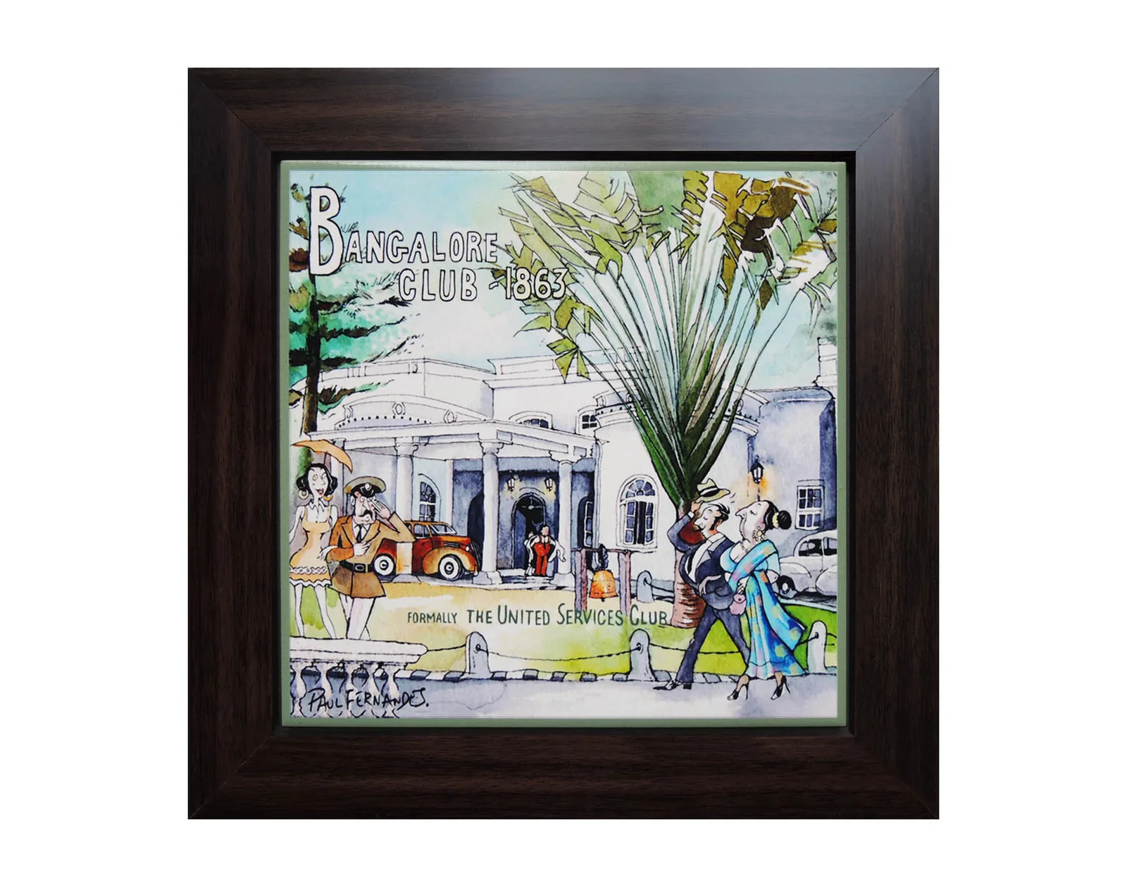 Bangalore Club Framed Tile