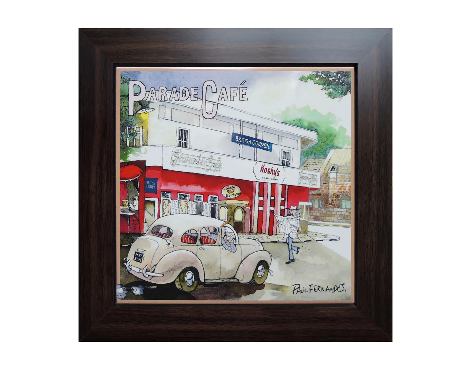 Parade Cafe Framed Tile