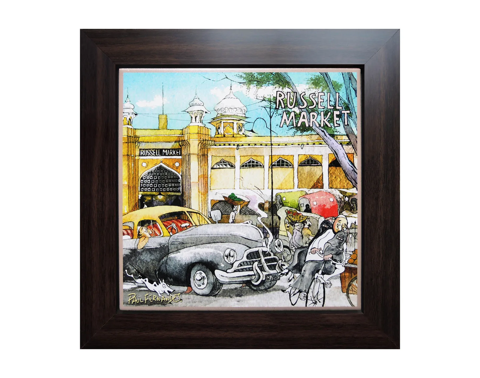Russel Market Framed Tile